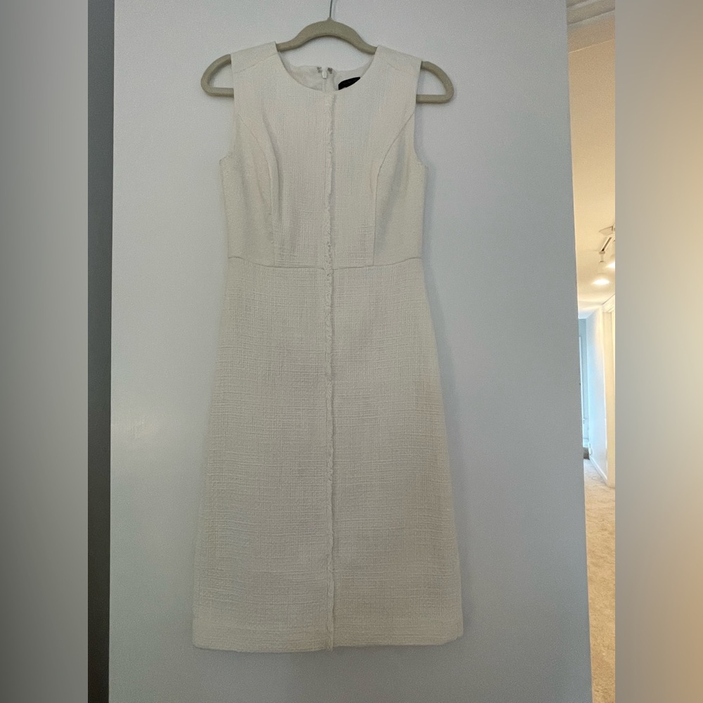 Anne Taylor tweed fringe sheath dress - size 4